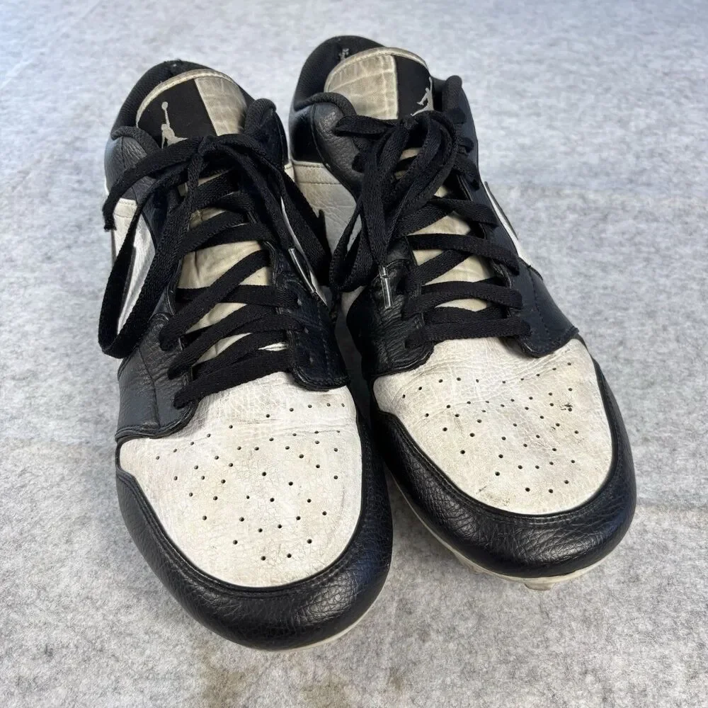 FJ6245-100 - Mens Size 13 - Nike Air Jordan 1 Low TD Cleats Panda Black White